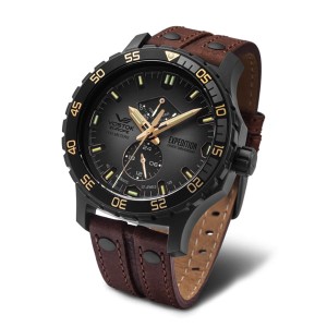 Vostok Europe Gent's Expedition Everest Underground PVD Automatic Watch with Interchangeable Straps, Dry Box