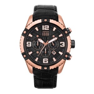 Cerruti 1881 Gent's Laponte Watch with Genuine Leather Strap