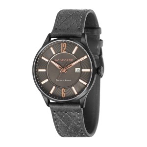 James McCabe Gent's London Slim Watch with Genuine Leather Strap