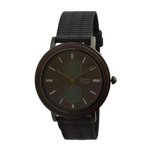 Green Time Gent's Hand Made Multi-Function Wood Watch