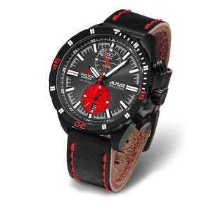 Vostok Europe Gent's Almaz Chronograph Watch with Leather Strap