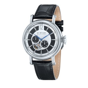 James McCabe Gent's Automatic Multi-function Lurgan Watch with Genuine Leather Strap