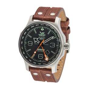 Vostok Europe Gent's Dual Time Expedition N1 with Leather Strap