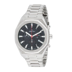 Mathey-Tissot Gent's St Moritz Chronograph Watch With Stainless Steel Bracelet