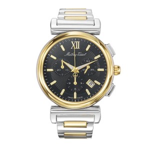 Mathey-Tissot Gent's Elegance Chronograph Watch with Stainless Steel Bracelet