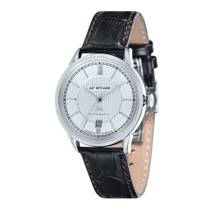 James McCabe Gent's Automatic Heritage Watch with Genuine Leather Strap