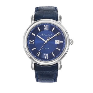 Mathey-Tissot Gent's Renaissance Automatic Watch with Genuine Leather Strap