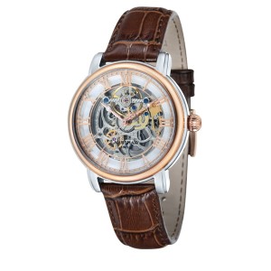 Thomas Earnshaw Gent's Longcase Automatic Watch with Genuine Leather Strap
