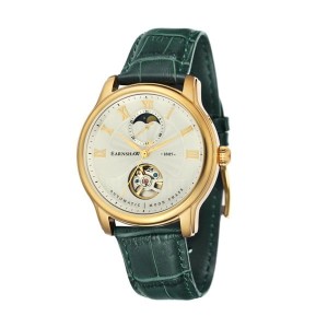 Thomas Earnshaw Gent's Longitude Automatic Moonphase and Genuine Leather Strap