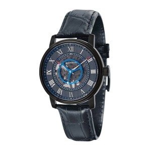 Thomas Earnshaw Gent's Westminster IP Skeleton Watch with Genuine Leather Strap & Watch Box