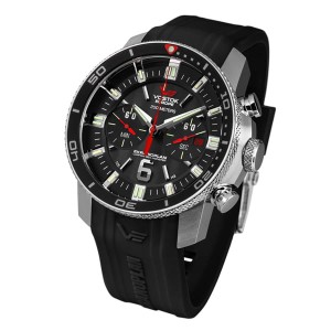 Vostok Europe Gent's Chronograph Ekranoplan Watch with Silicone Strap