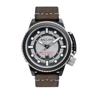 Ballast Gent's Trafalgar Ltd Edt Swiss Automatic Watch with Meteorite Dial and Genuine Leather Strap