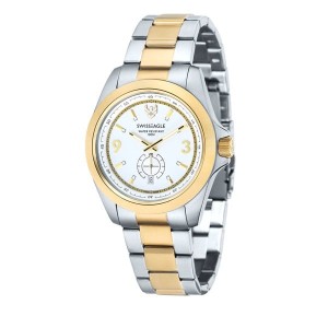 Swiss Eagle Gent's Dufaux Watch with Stainless Steel Bracelet