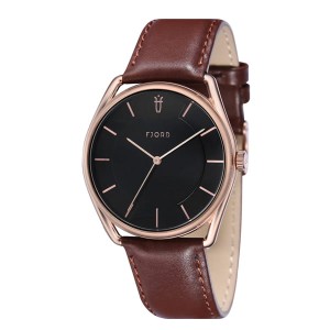 Fjord Gent's Vigdic Watch with Genuine Leather Strap