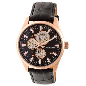 Heritor Gent's Automatic Stanley Watch with Genuine Leather Strap