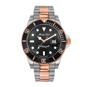 Mathey-Tissot Gent's Rolly Quartz with Two Tone Stainless Steel Bracelet