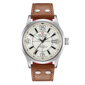 Swiss Military by Hanowa Gent's Undercover Watch with Genuine Leather Strap