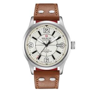 Swiss Military by Hanowa Gent's Undercover Watch with Genuine Leather Strap