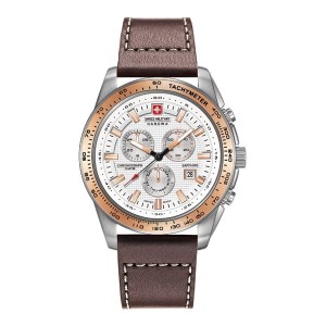 Swiss Military by Hanowa Gent's Crusader Chronograph Watch with Genuine Leather Strap
