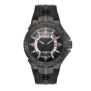 Swiss Military by Hanowa Gent's IP Plated Mariner Watch with Silicone Strap