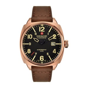 Swiss Military by Hanowa Gent's IP Aeronautica Watch with Genuine Leather Strap