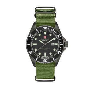Swiss Military by Hanowa Gent's IP Plated Sea Lion Watch with Nylon Strap