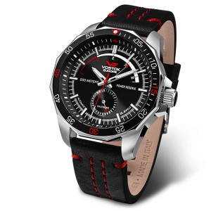 Vostok Europe Gent's Rocket N1 Stainless Steel Case Automatic Watch with Genuine Leather Strap