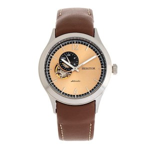 Heritor Gent's Automatic Antoine Watch with Genuine Leather Strap