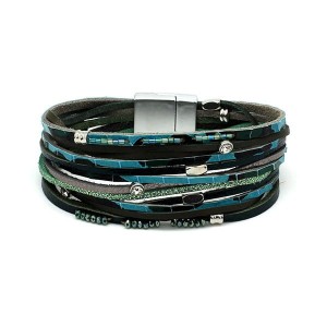 Boho Betty Vole Leather Magnet Bracelet
