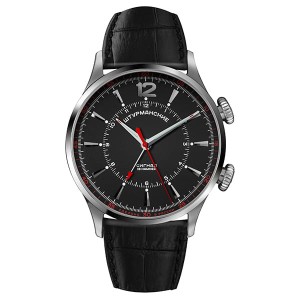 Sturmanskie Gent's Ltd Edt Mechanical Alarm Watch with Genuine Leather Strap