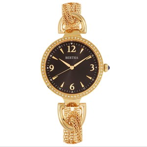 Bertha Ladies' Sarah Watch with Stainless Steel Bracelet