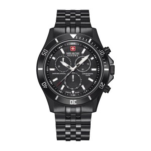Swiss Military by Hanowa Gent's Flagship Chrono Watch with Stainless Steel Bracelet