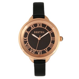 Bertha Ladies' Madison Watch with Genuine Leather Strap