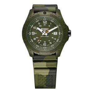 Traser Gent's Swiss P96 Soldier Watch with Camouflage Silicone Strap