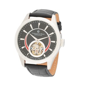Constantin Weisz Gent's Ltd Edt Automatic IP Open Heart with Genuine Leather Strap