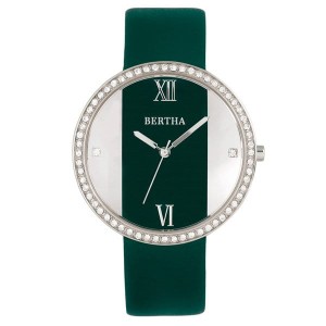 Bertha Ladies' Ingrid Watch with Genuine Leather Strap