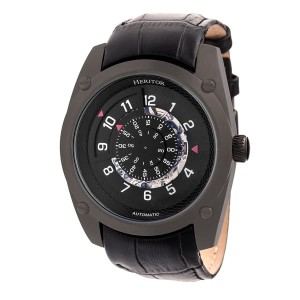 Heritor Gent's Automatic Daniels Watch with Genuine Leather Strap