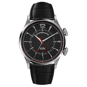 Sturmanskie Gent's Ltd Edt Mechanical Alarm Watch with Genuine Leather Strap