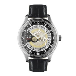 CCCP Gents Sputnik-2 Automatic Watch with Genuine Leather Strap