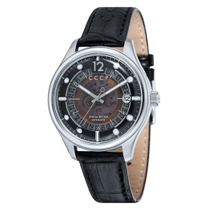 CCCP Gents Sputnik-2 Automatic Stainless Steel Watch with Genuine Leather Strap