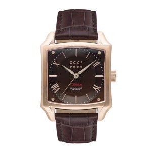 CCCP Gents Spasskaya Automatic Watch with Genuine Leather Strap