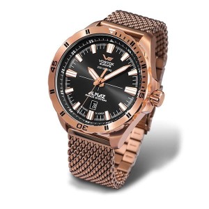 Vostok Europe Gent's Almaz Automatic Movement Watch with Milanese Bracelet Strap