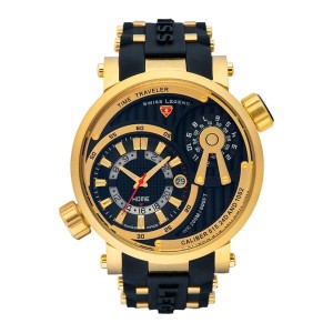 Swiss Legend Gent's Time Traveller Watch with Silicone Strap