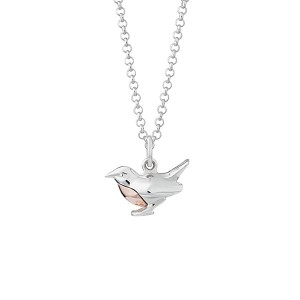 Lily Charmed Sterling Silver Robin Neckl