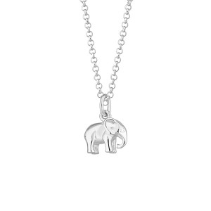 Lily Charmed Sterling Silver Elephant Ne