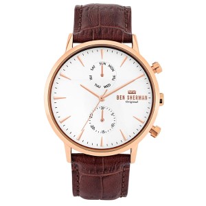 Ben Sherman Gent's Portobello Professional Sport Watch with Genuine Leather Strap