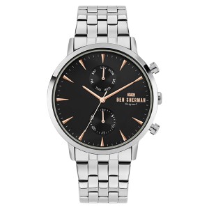 Ben Sherman Gent's Portobello Professional with Stainless Steel Bracelet