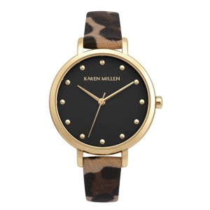 Karen Millen Ladies' Watch with Leopard Print Strap