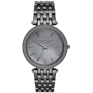 Michael Kors Ladies Grey Mother of Pearl