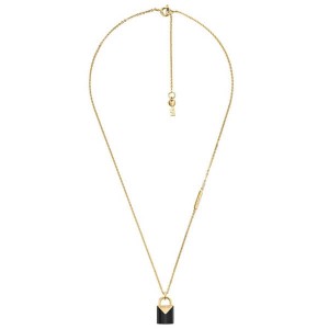 Michael Kors Colour Gold Plated Padlock Necklace